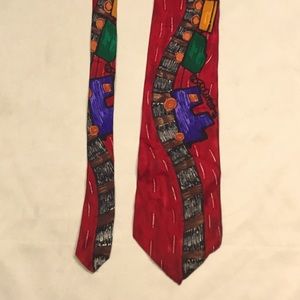 Save The Children Tie Necktie Maureen Age 6 "The Fast Choo-Choo Train"